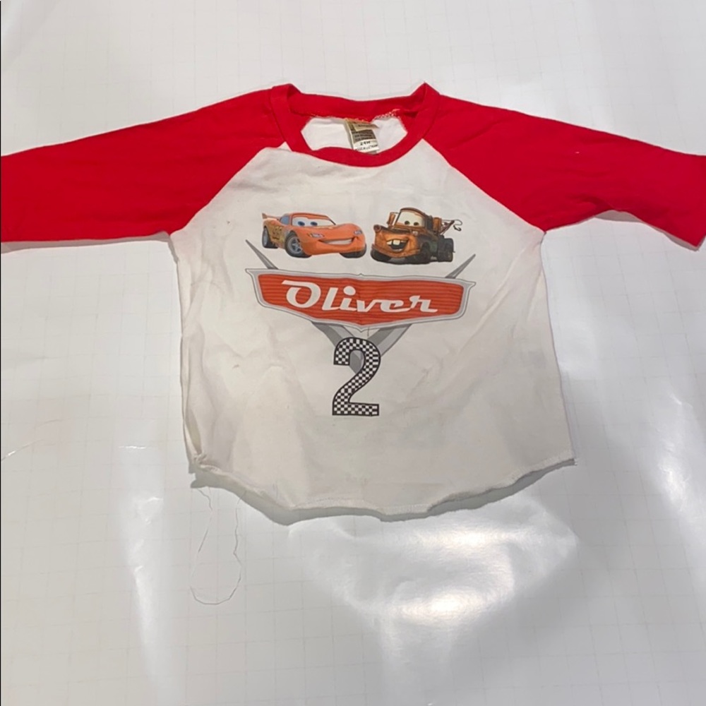 Disney Cars birthday shirt. Oliver 2